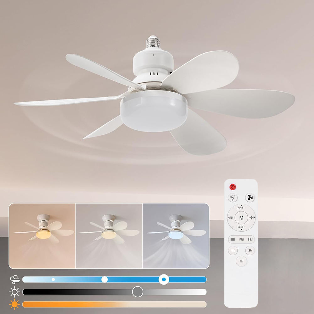 Modern 2-in-1 Ceiling Fan with Led light & Remote Control