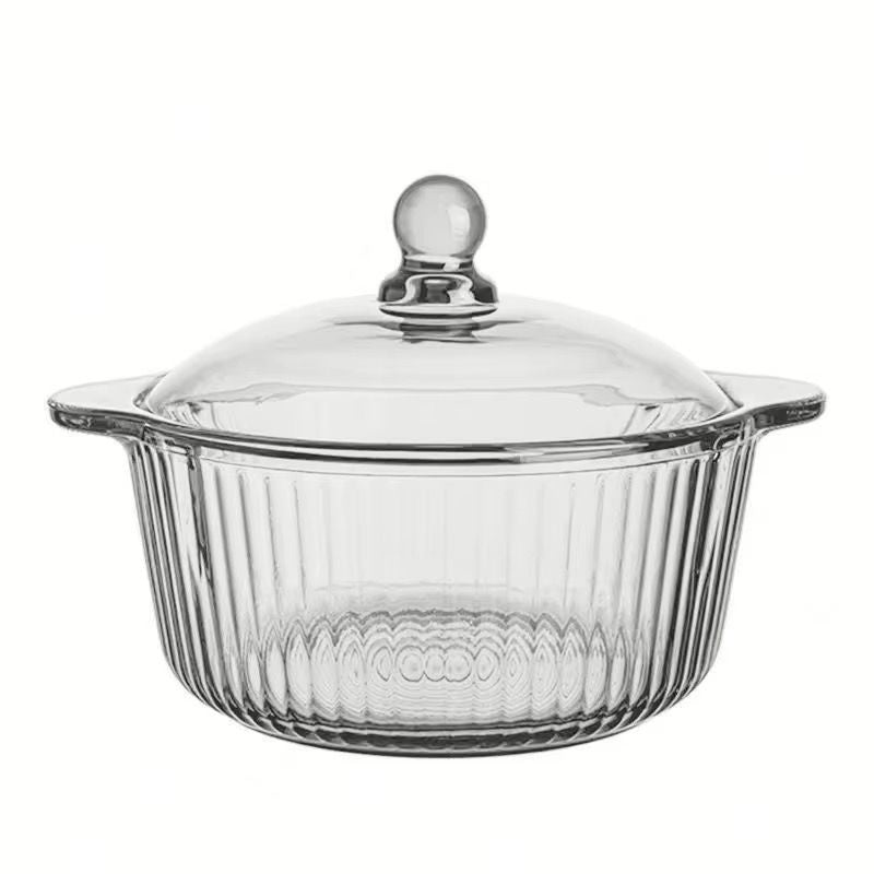 1.0L Heat-Resistant Glass Oven Pot with Lid