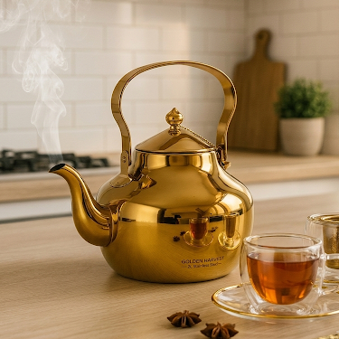 2L Gold Stainless Steel Kettle