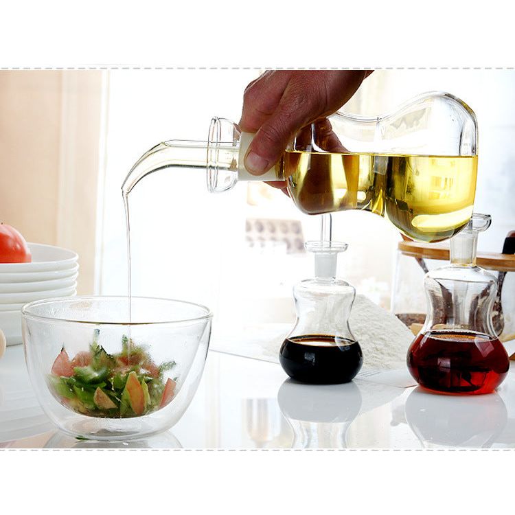 Curved Glass Oil Dispenser - 150ml
