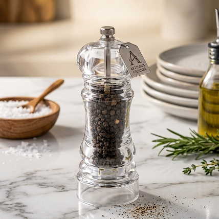 Clear Acrylic Pepper Grinder