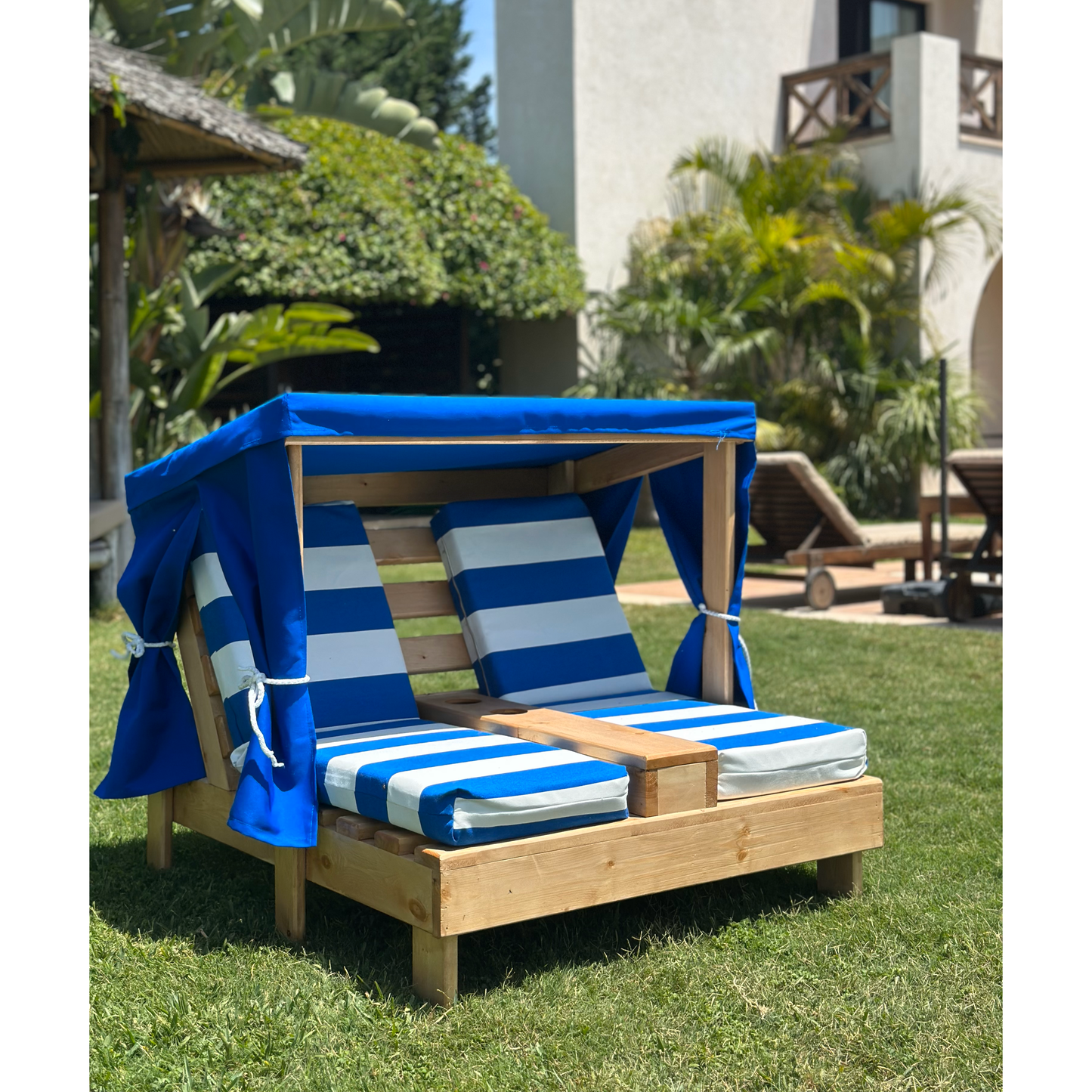 Mini Resort Double Chaise - Blue