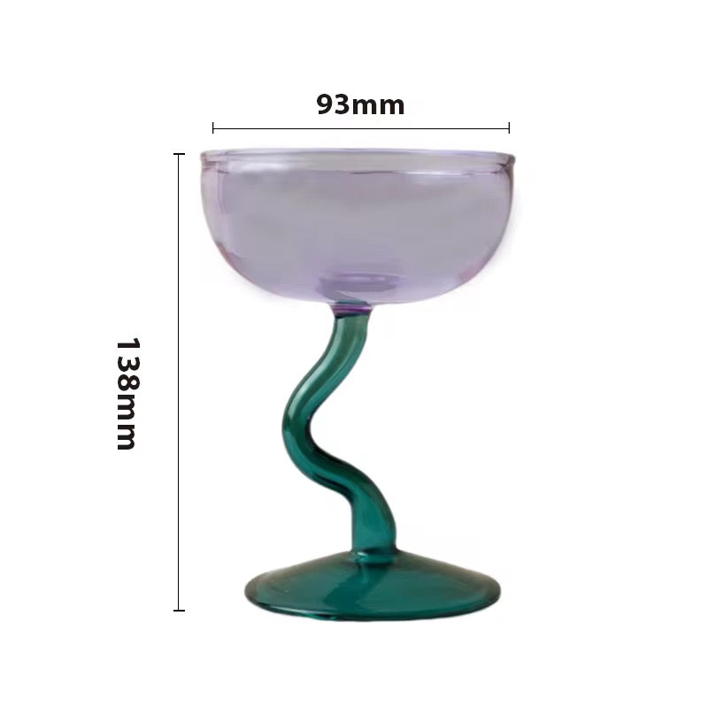 Modern Twisted Stem Coupe Glass - 170ml