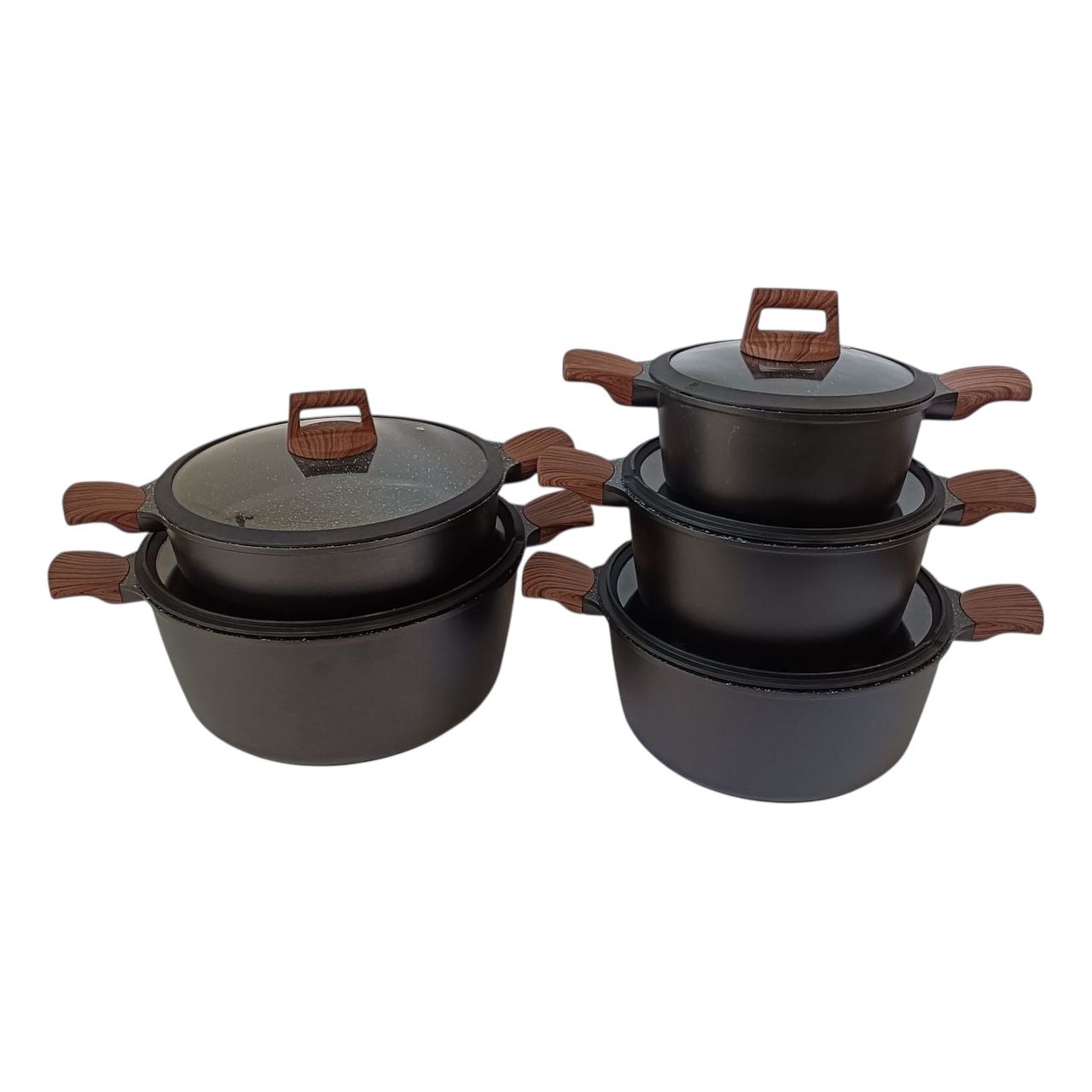 Granite Cookware Set BLACK - 8 PCS