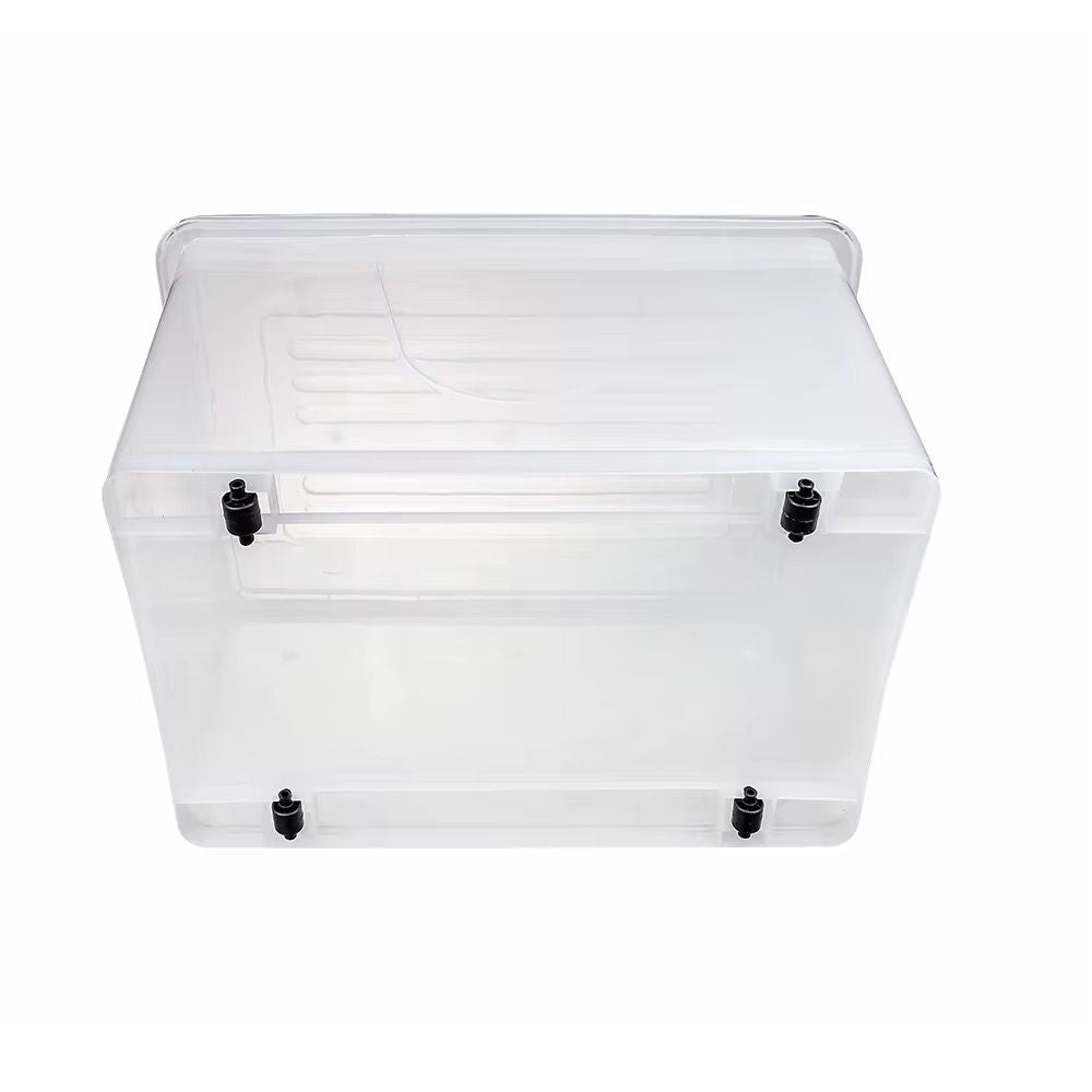 70L Large Transparent Storage Box with Lid & Handles