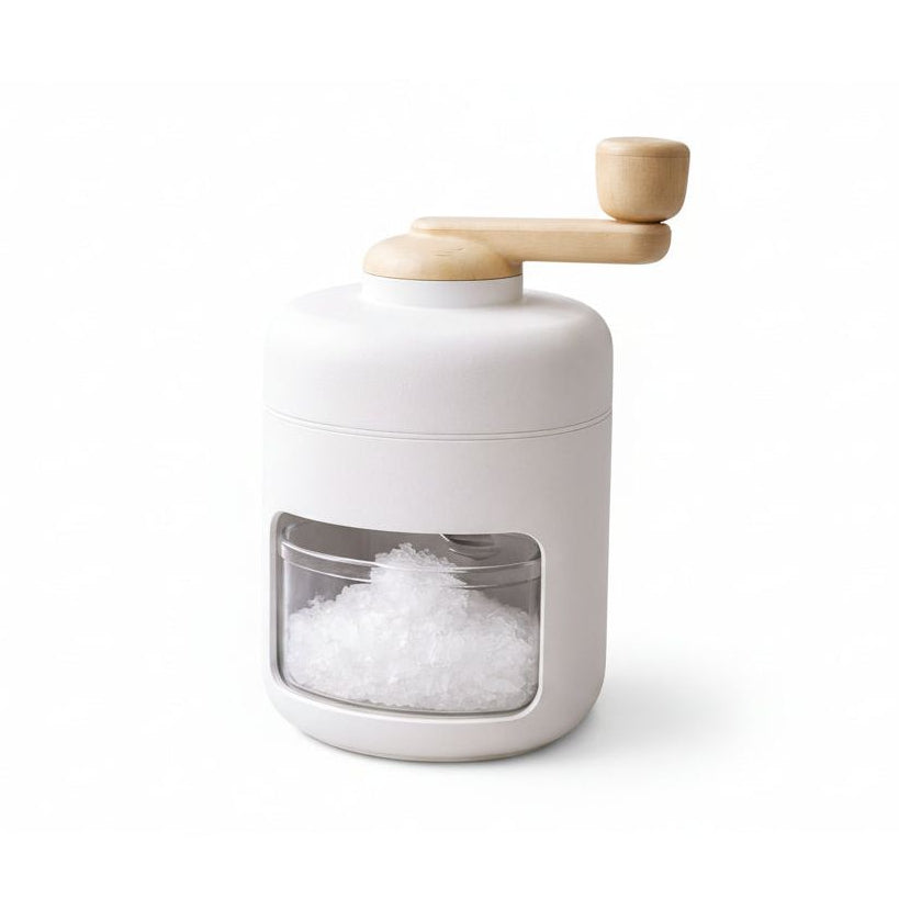 Manual Round Ice Crusher with Wooden Handle