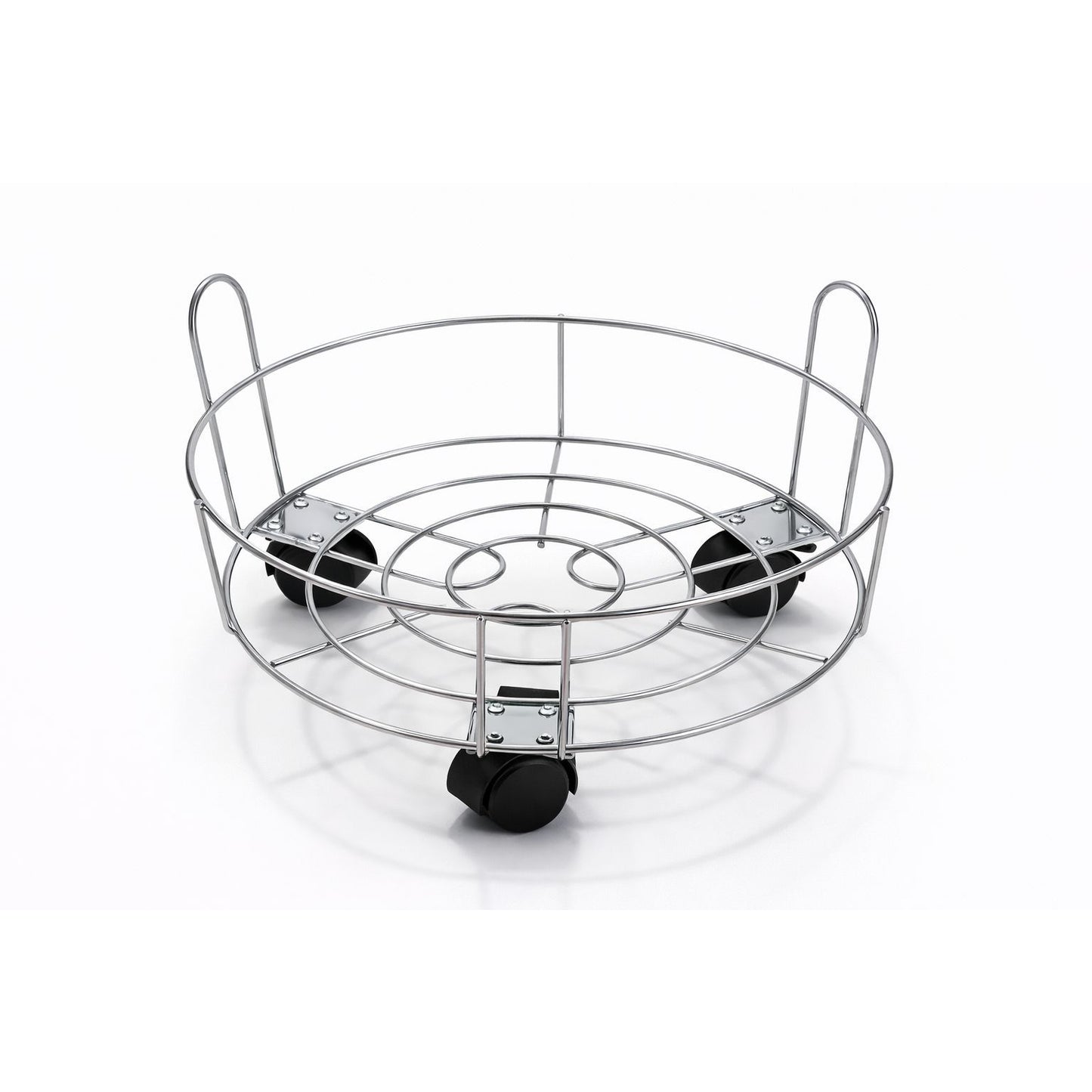 Round Steel Gas Cylinder Stand with Wheels