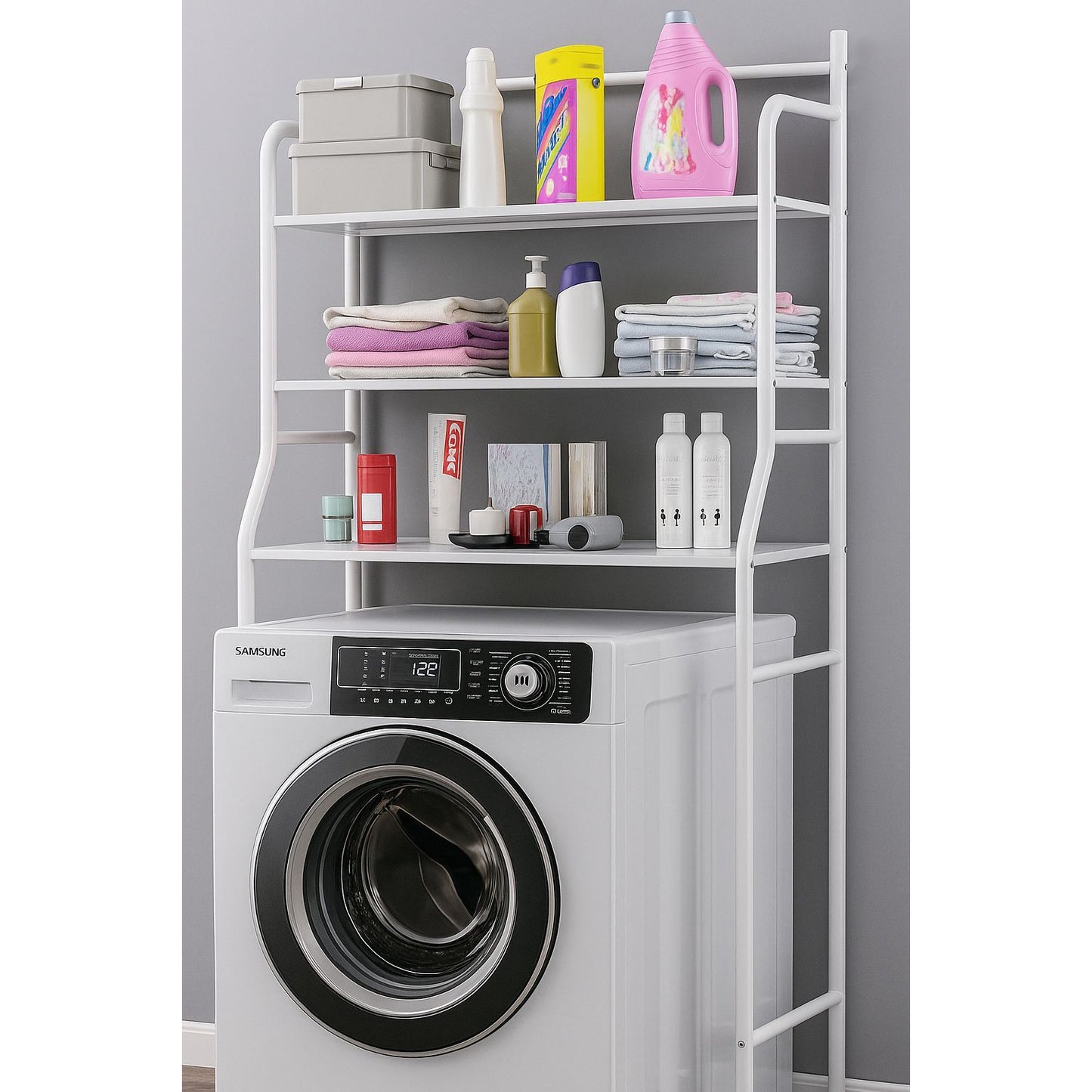 3-Tier Washing Machine Storage Rack