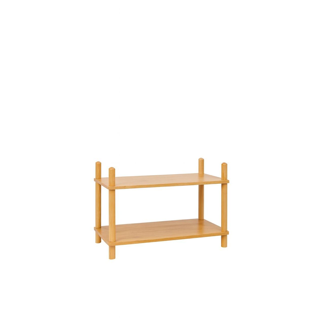 2-Tier Bamboo Countertop Organizer Rack