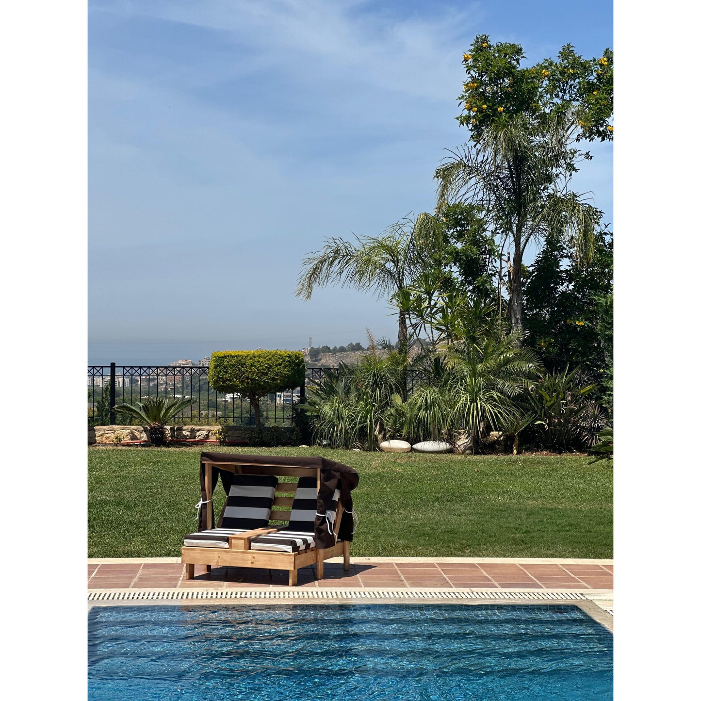 Mini Resort Double Chaise - Brown