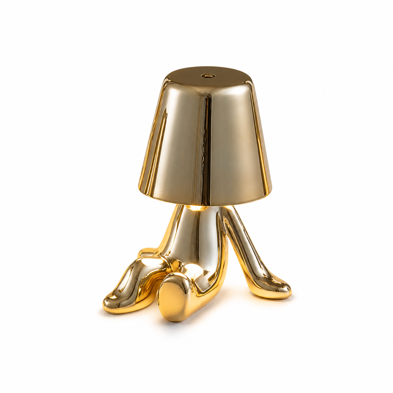 Modern Gold Sitting Figure Table Lamp