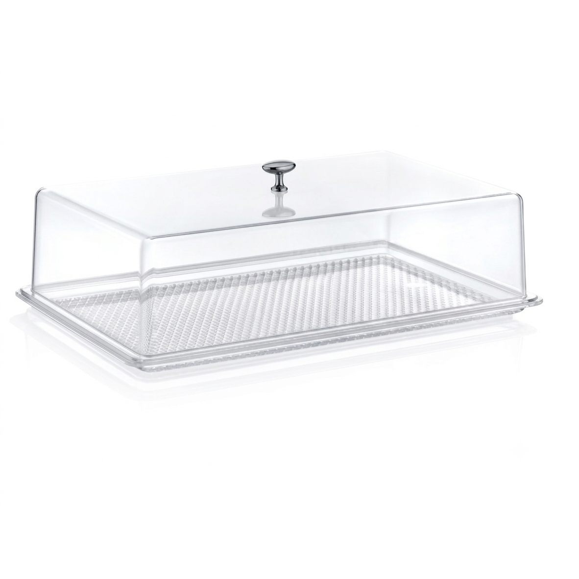Clear Acrylic Cake & Pastry Display Tray with Lid