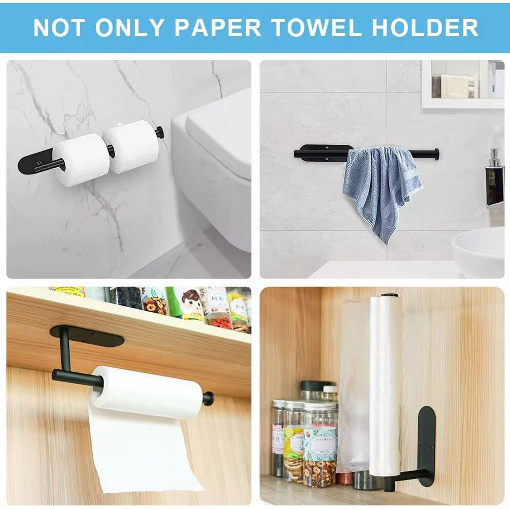 Adhesive Under-Shelf Paper Towel Holder - No drilling