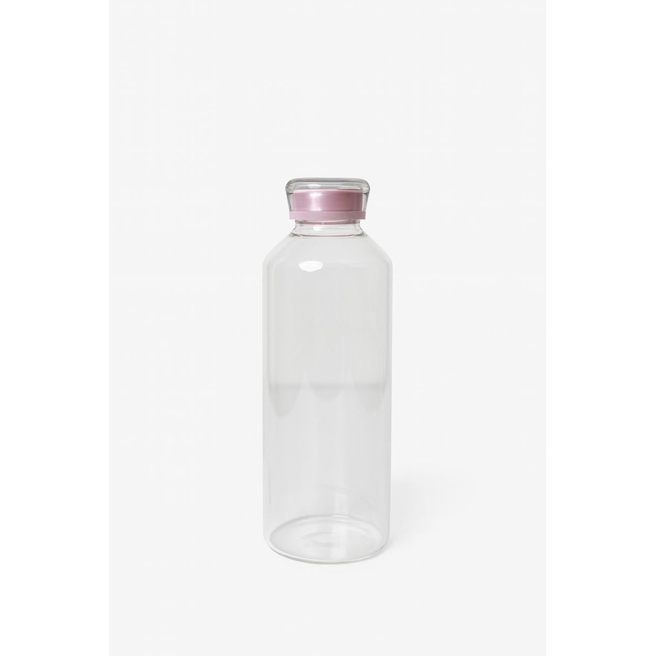 Glass Water Bottle – 1000ml with Leak-Proof Lid