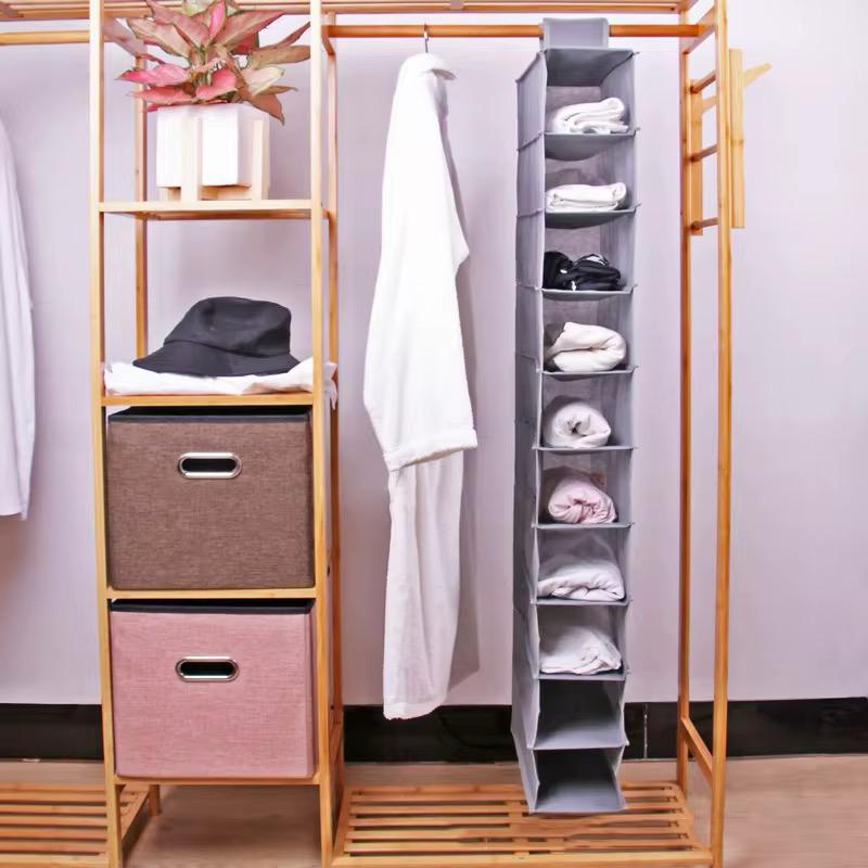 Hanging Closet Organizer - 8 Tier Fabric Storage