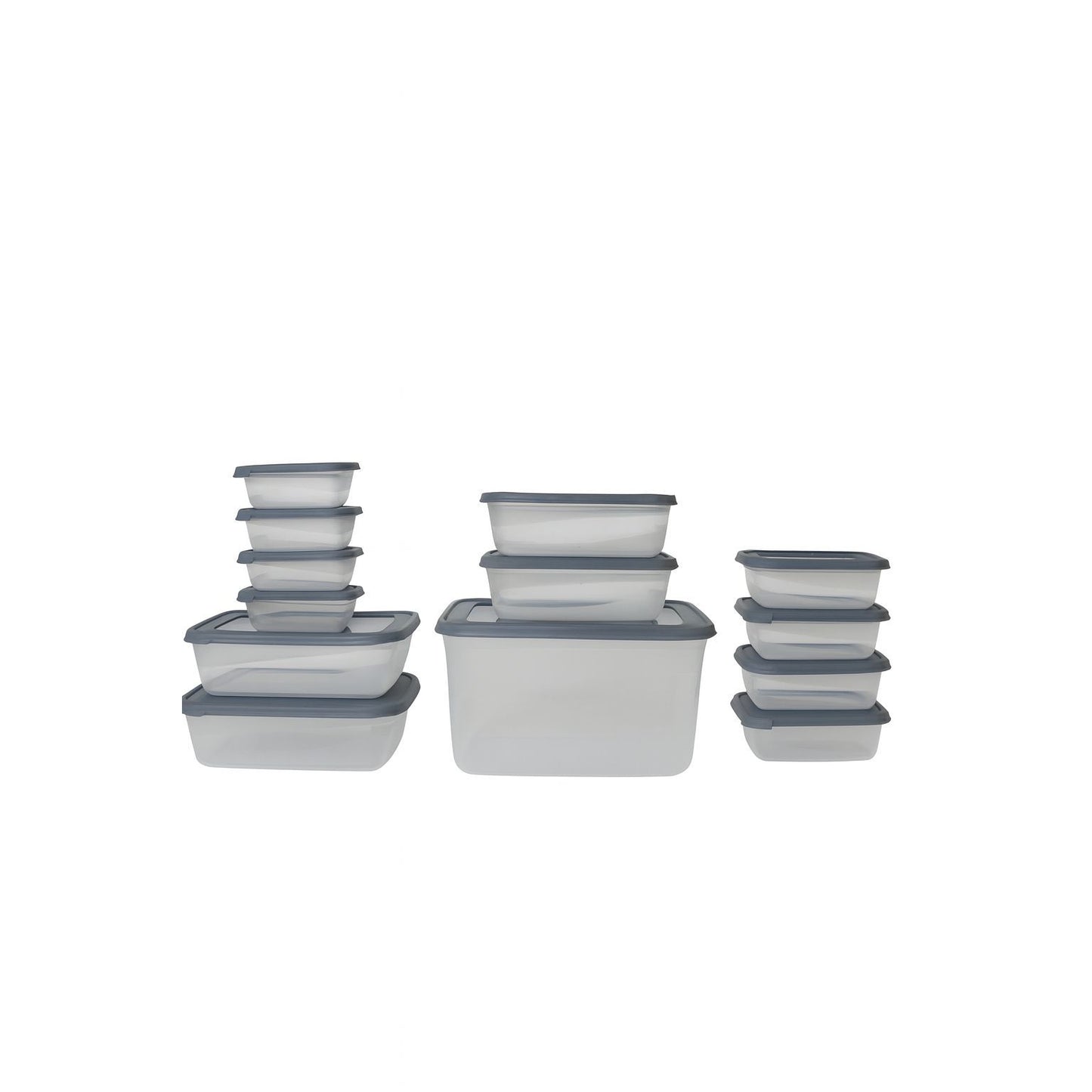 19-Piece Plastic Food Storage Container Set