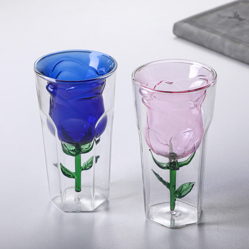 RoseBloom Double Wall Glass - 200ml