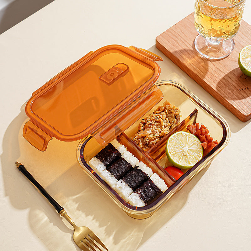 Glass Lunch Box with Divider