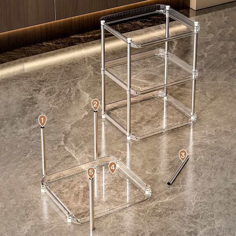 3-Layer Clear Acrylic Organizer Rack