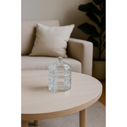 Glass Candy & Storage Jar with Lid