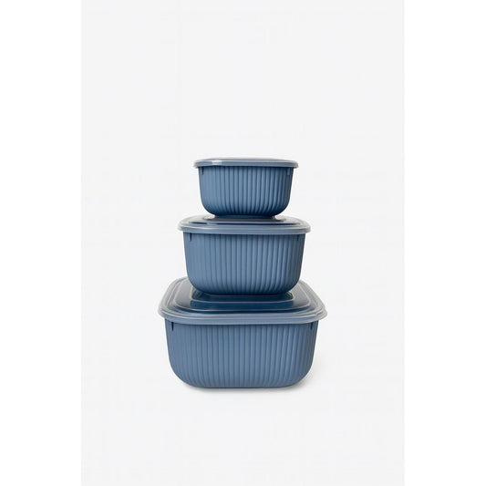 Set of 3 Food Storage Containers with Lids