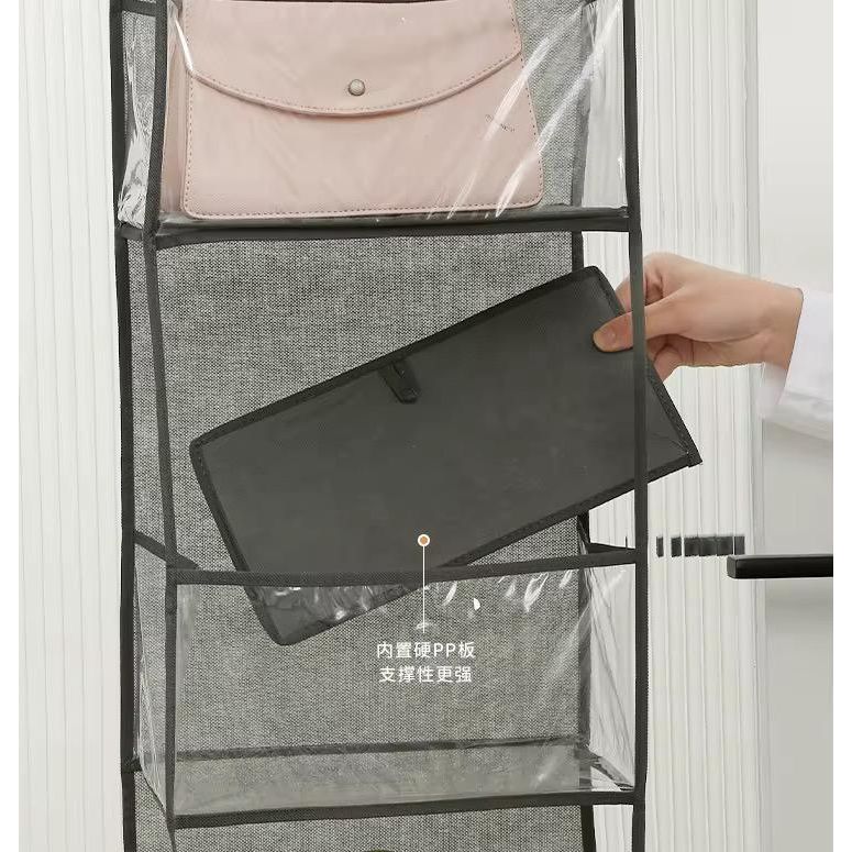 Hanging Closet Organizer - 6 Tier Foldable Storage Shelves