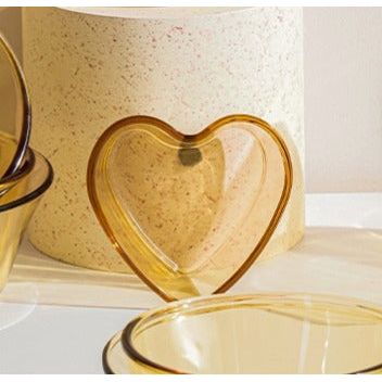 Heart Glass Cooking Pot - 280ml
