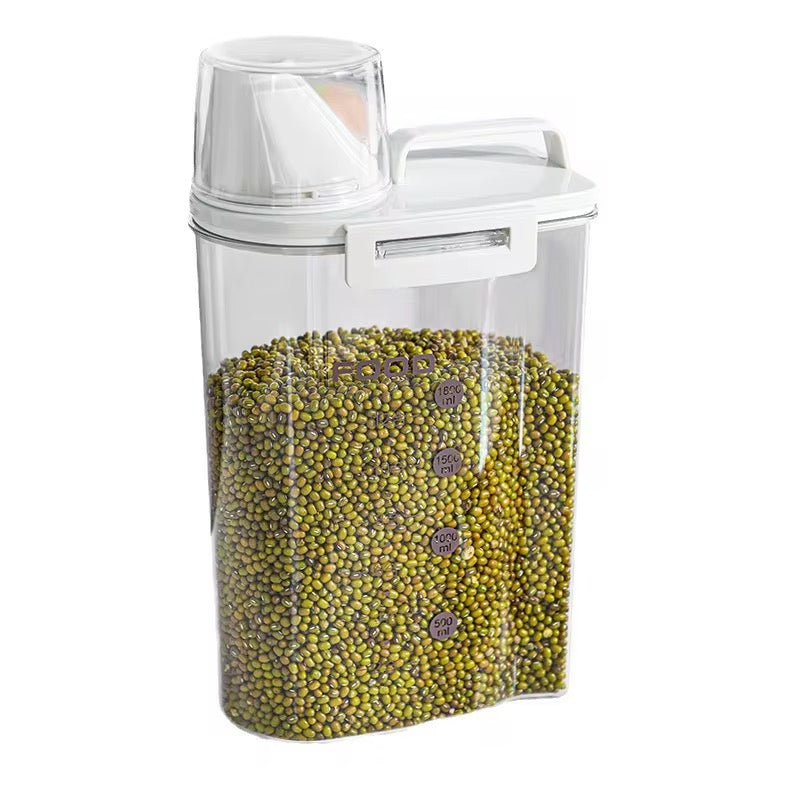 1800ml Airtight Food Storage Container with Measuring Cup Lid