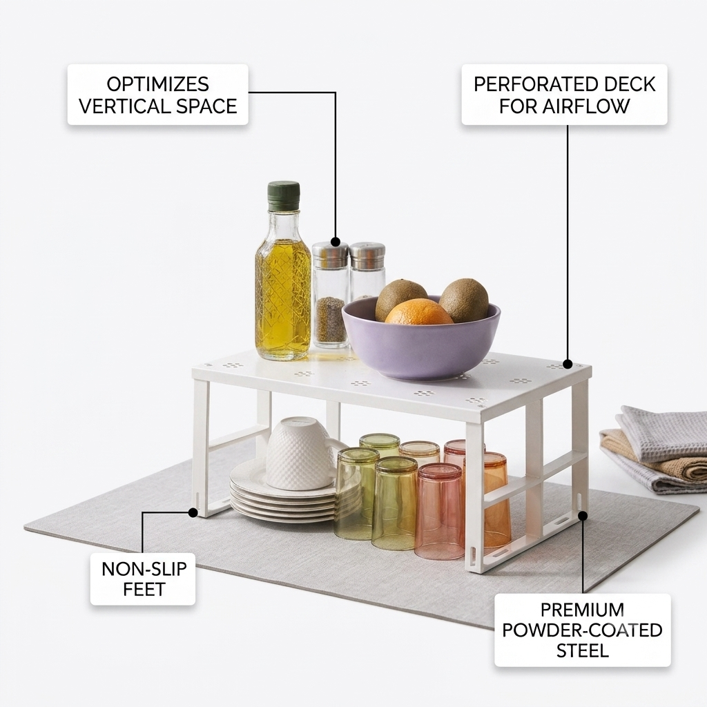 Countertop Kitchen Shelf Organizer