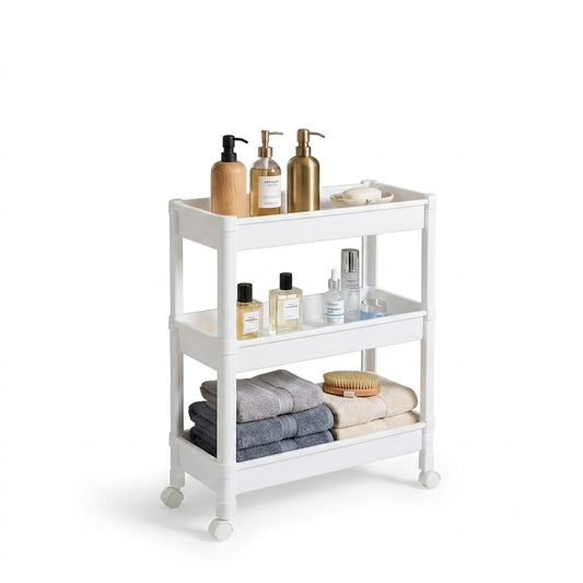 3-Tier Rolling Storage Cart with Wheels