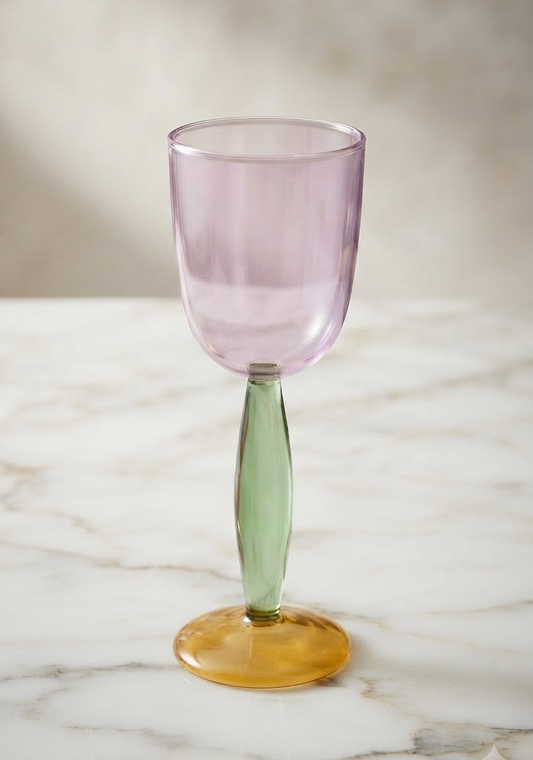Modern Colored Glass Decorative Cup - 210ml
