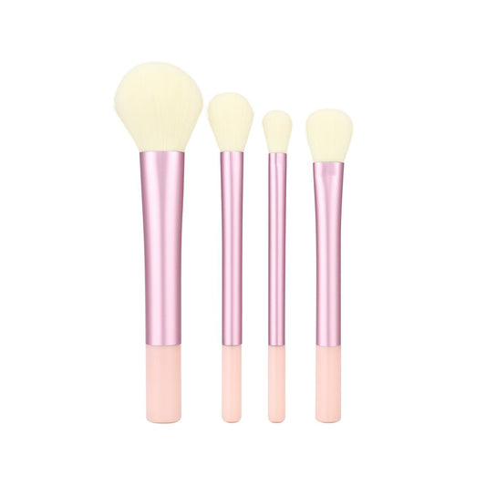 4-Piece Makeup Brush Set – Soft Bristles, Professional Beauty Tools
