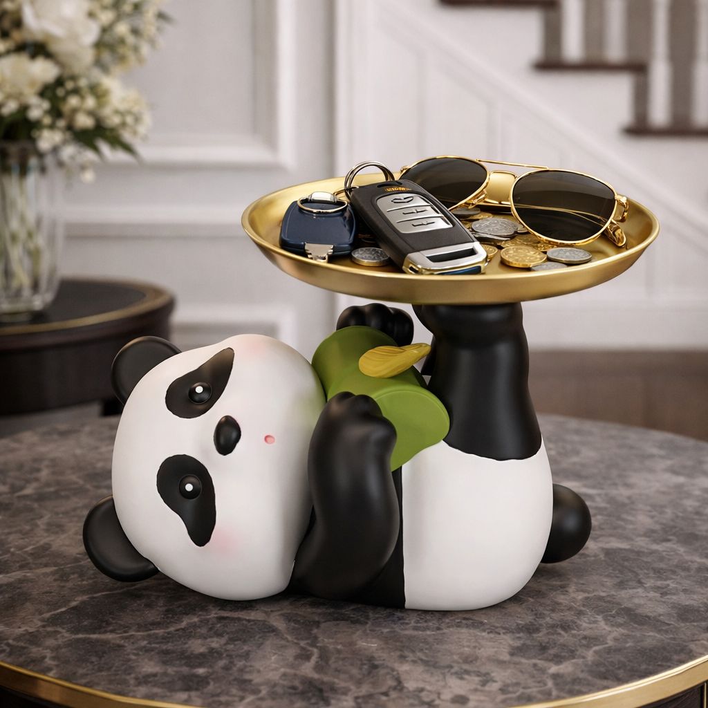 Panda Valet Tray Decorative Organizer