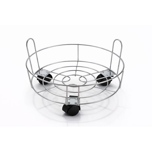 Round Steel Gas Cylinder Stand with Wheels
