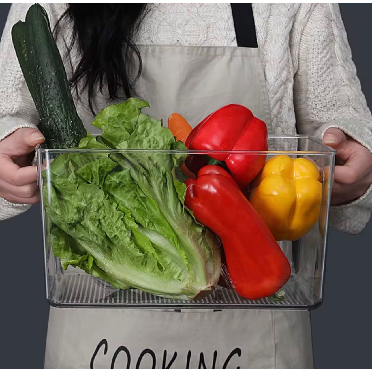 Transparent Organizer With Handles