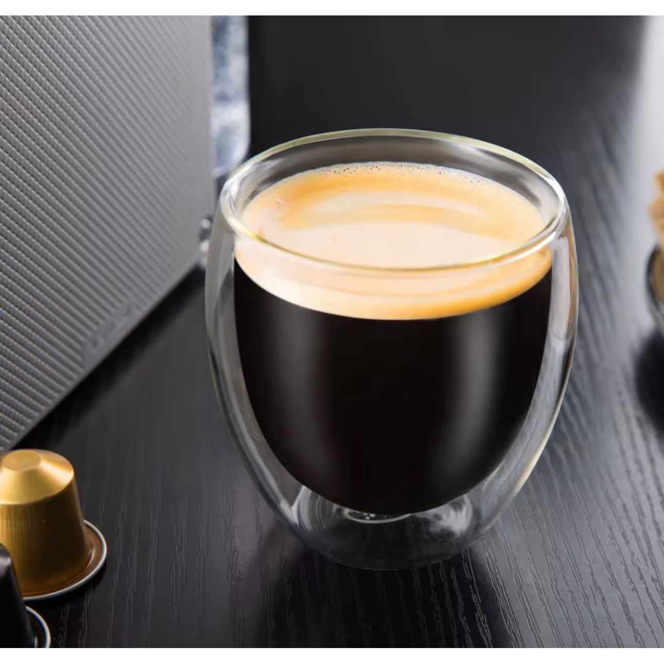 80ml Double wall Glass Espresso Cup - Heat Resistant