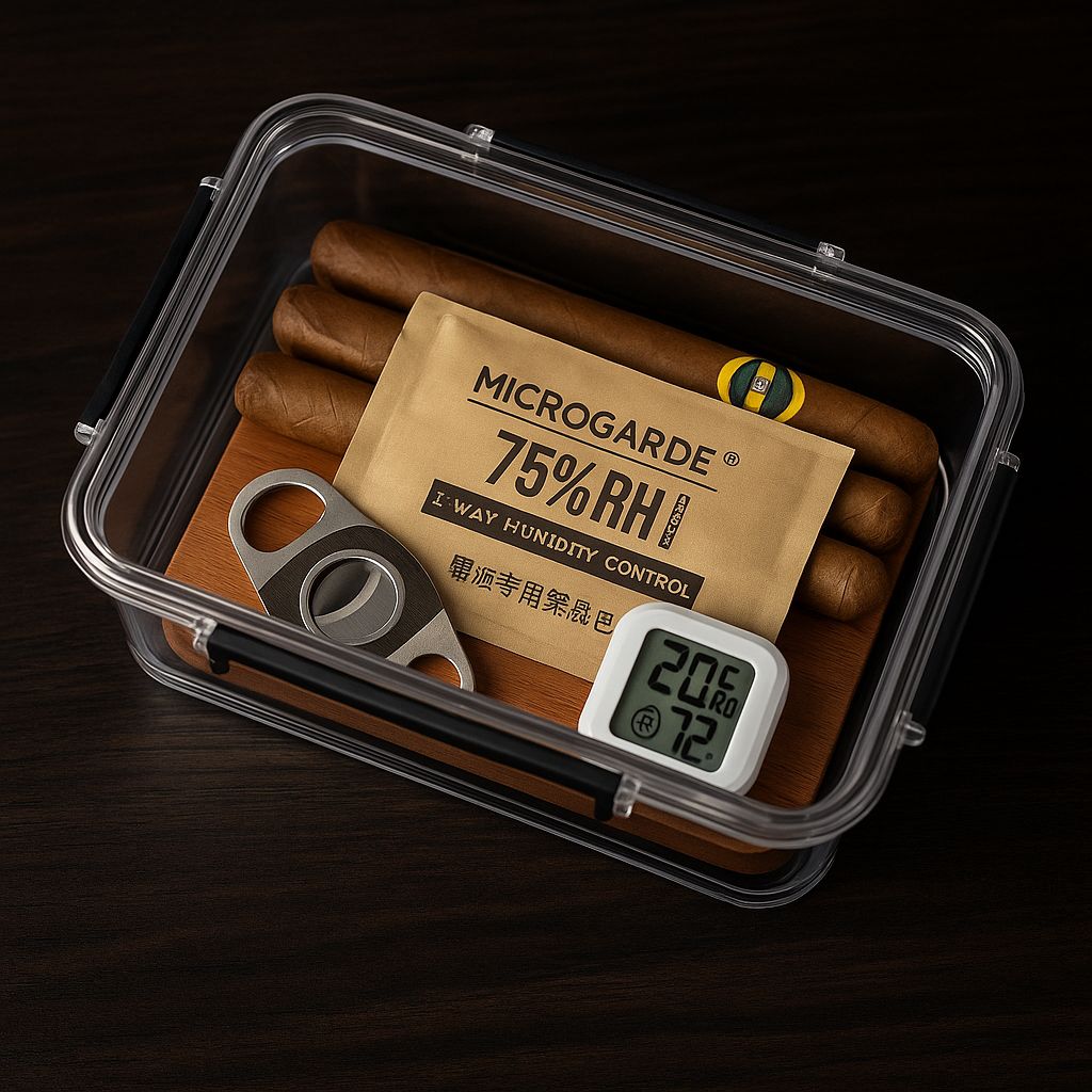 Airtight Humidor with Humidity Control