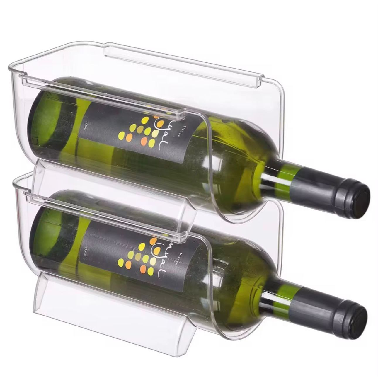 Acrylic Bottle Holder - Modern Transparent Display