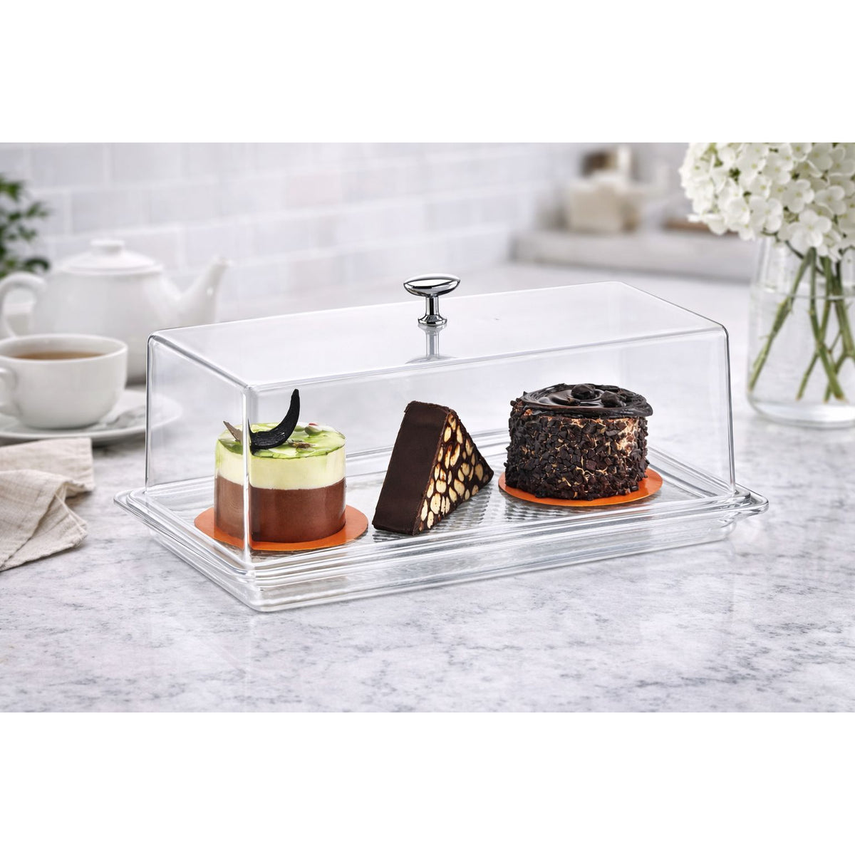 Dessert Box Rectangular Rectangular Clear Cake & Dessert Display Box – Morganhomes