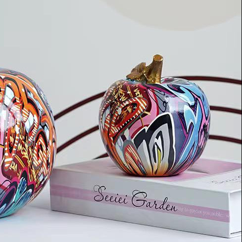 Modern Abstract Apple Decorative Sculpture - Small size