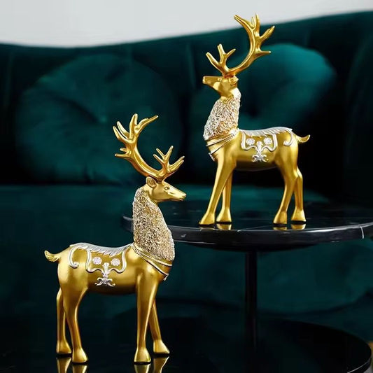 Luxury Gold Figurines Set of 2