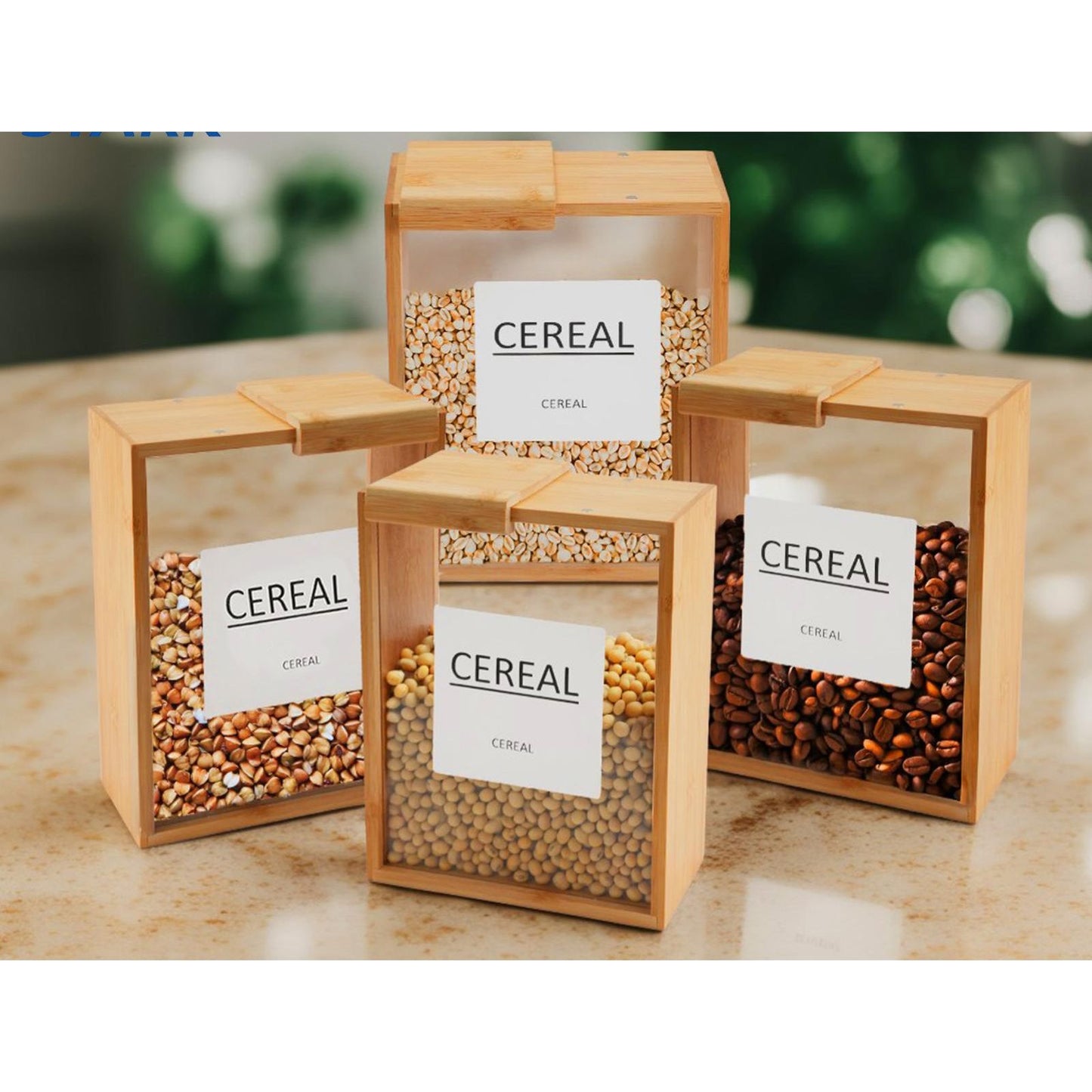 Natural Bamboo Dry Food Container