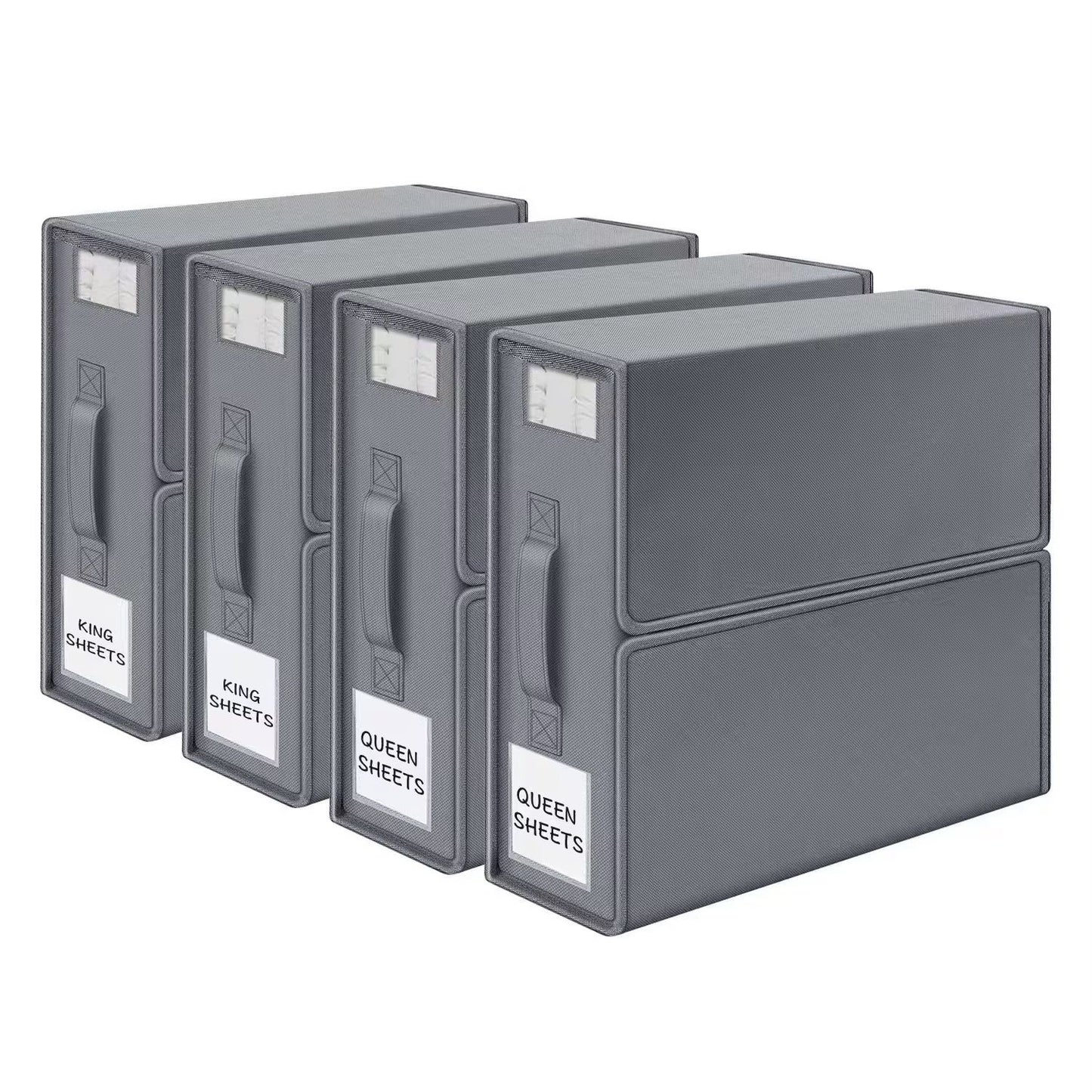 Foldable Duvet & Blanket Storage Organizer with Handle