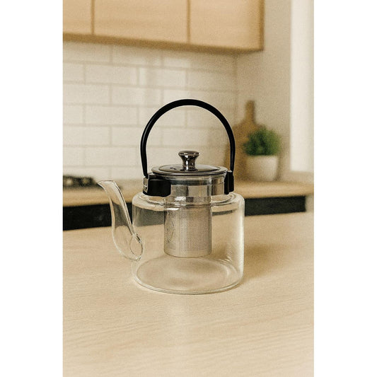 1.2L Glass Teapot with Stainless Steel Infuser