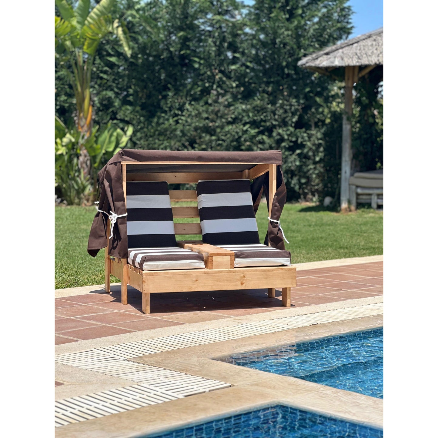 Mini Resort Double Chaise - Brown