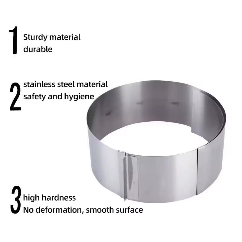 Adjustable Stainless Steel Cake ring - 16-30cm