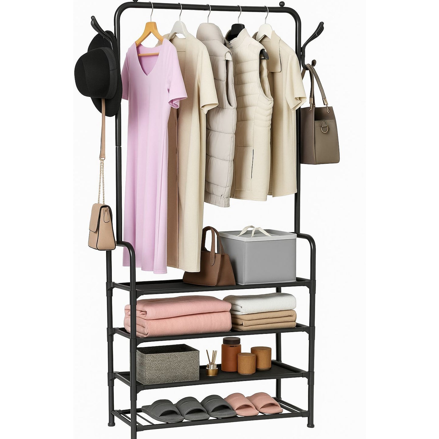 Multi-Layer Clothes Rack - Heavy Duty Garment Organizer