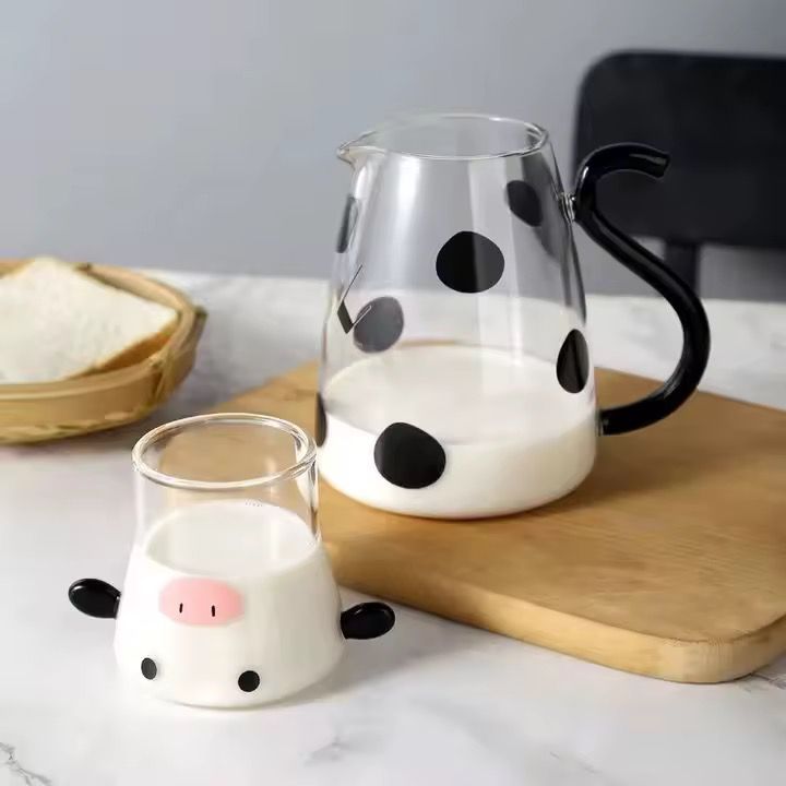 Cow-Themed Glass Set - 550ml