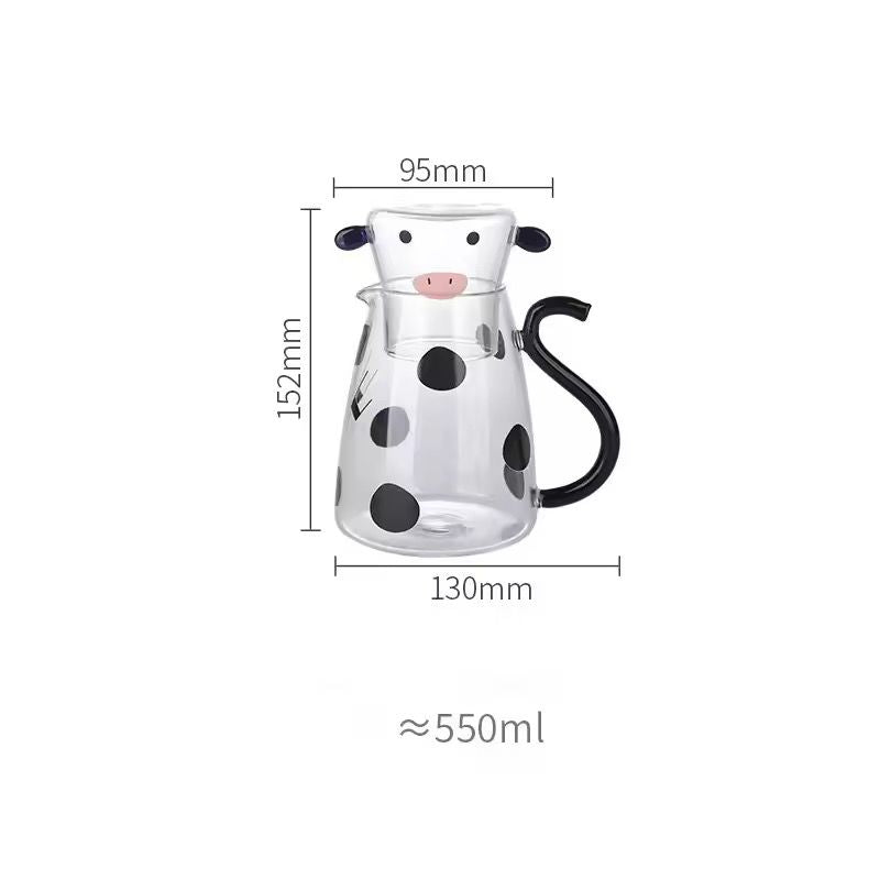 Cow-Themed Glass Set - 550ml