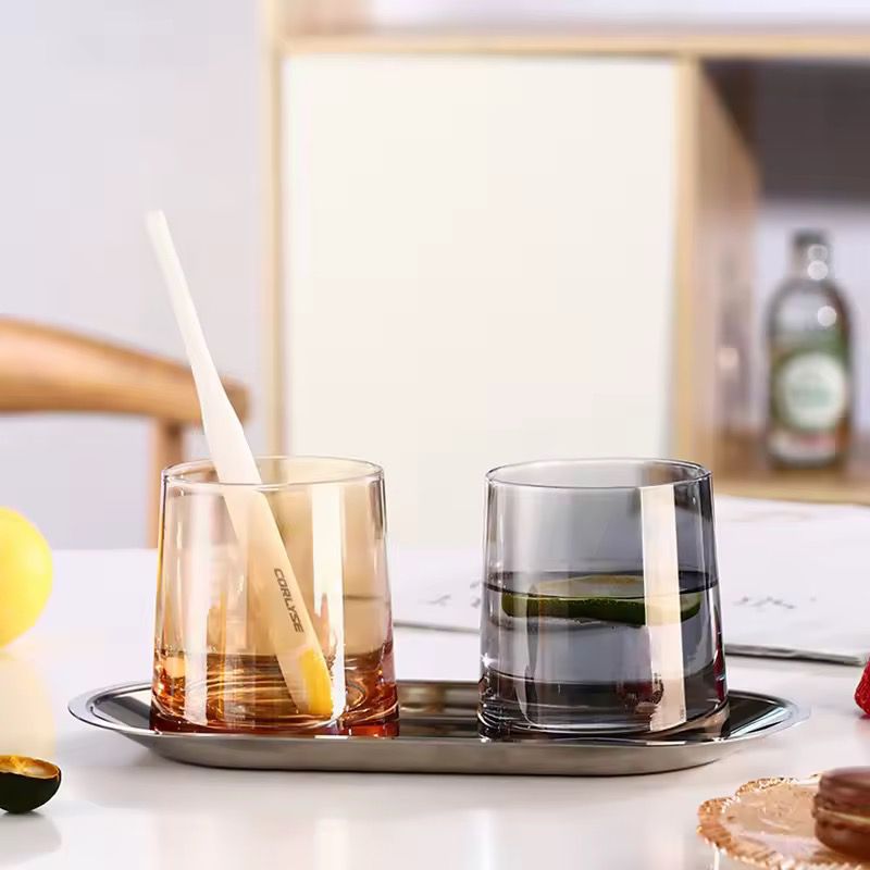 Glass Tumble Dark Smoke - 250ml